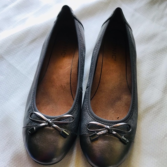 Vionic Women's Minna Ballet Flat Pewter Pewter silver /gray - Picture 4 of 15